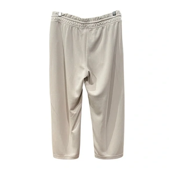 Athleta Seasoft Mid Rise Straight Crop Sweatpants SZ M Beige - Picture 2 of 5